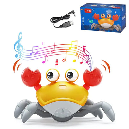 Cute Sensing Crawling Crab Baby Toy