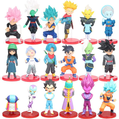 18pcs/Set Dragon Ball Z  Figure Collectable Model Doll Toys Kids Gifts